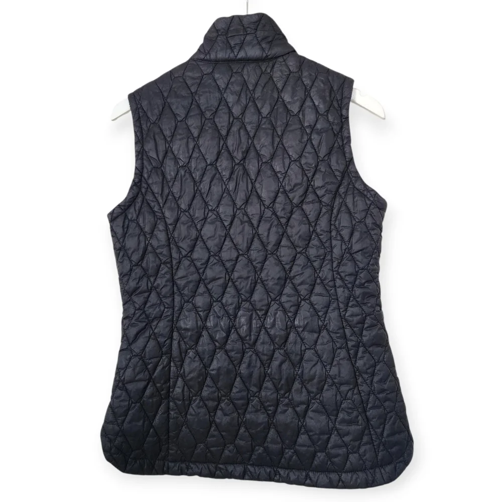 Free County Diamond Quilted Zip Up Black Puffer Vest M